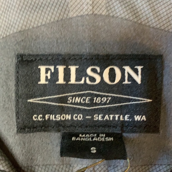 C.C. Filson Swiftwater Rain Jacket, Filson Coat NEW Dark Tan - Picture 4 of 5